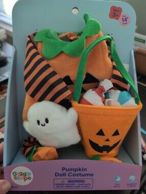 Giggle Scape Pumpkin Doll Costume 14" Dolls